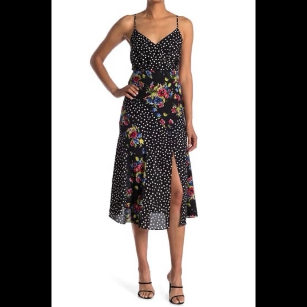 Likely Saige Mixed Print Midi Dress